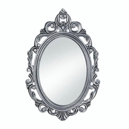 ACCENT PLUS Accent Plus 10018073 Royal Crown Wall Mirror; Silver 10018073